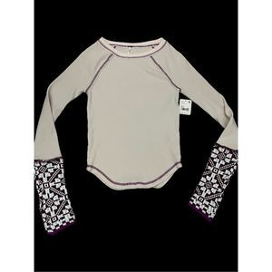 Free People She’s Reversible Thermal Long Sleeve NWT size XS